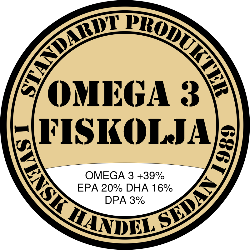 STANDARDT OMEGA 3 FISKOLJA 600ST