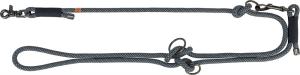 (BV)Soft rep multikoppel, S-XL: 2.00 m/o, 10 mm, svart/grå