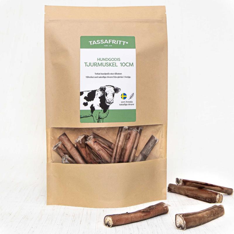 TassaFritt Tjurmuskel 10 cm, påse 10 st