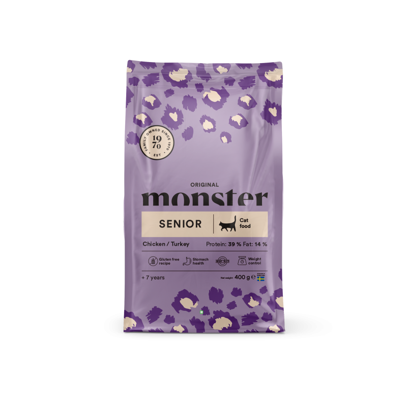 Monster Cat Orig. Senior Chik/Turkey 400 g