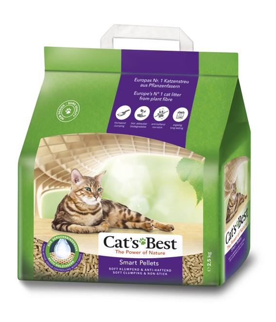 Cat's Best Smart 5 L/2,5 kg, för långhårskatter