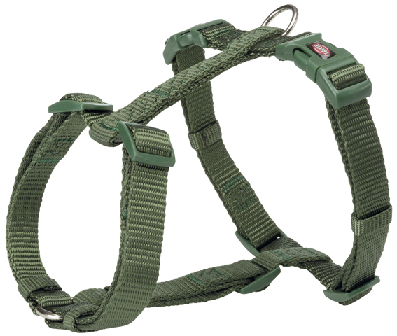 Premium H-sele, S-M: 40-65 cm/15 mm, skogsgrön