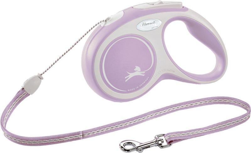Flexi Koppel New Comfort S: 5 m Rep/Lina Ljusrosa