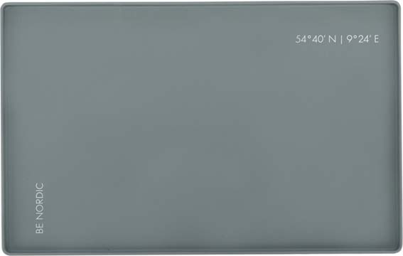 BE NORDIC Matskålsunderlägg, silikon, 48 x 30 cm, grå