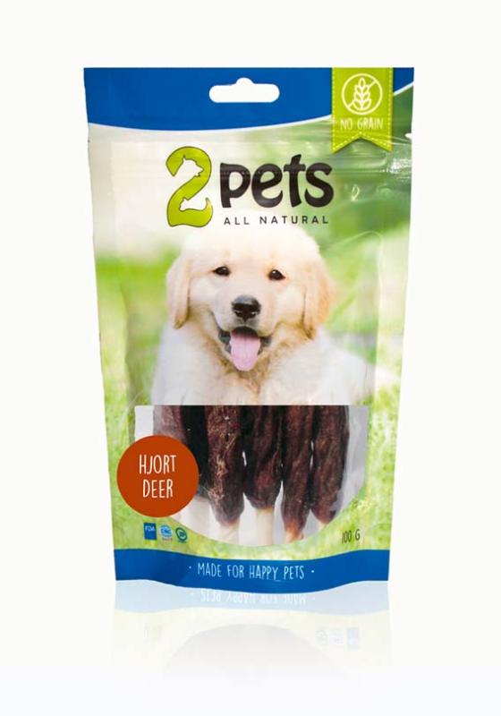2pets Tuggpinne m hjort 12cm 6-pack, 70g