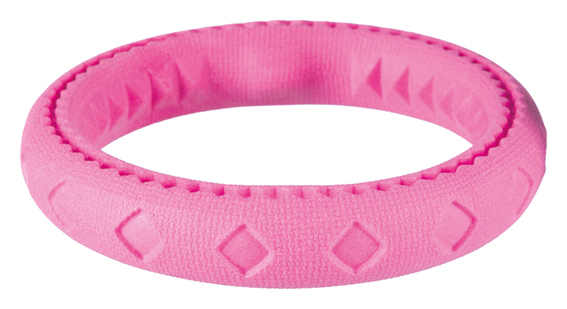 Ring, TPR-foam, flytande o, 17 cm, rosa