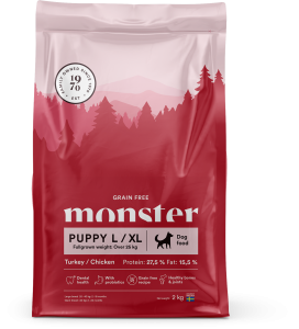 Monster Dog GF Puppy L/XL Turkey/Chicken 2 kg