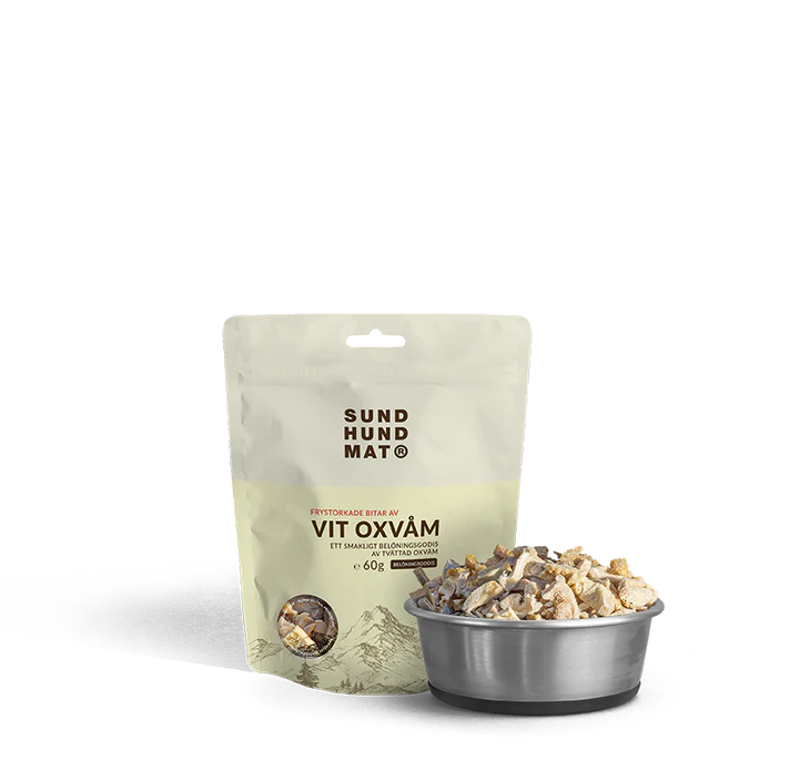 Frystorkad Vit Oxvåm 60g Sund hundmat