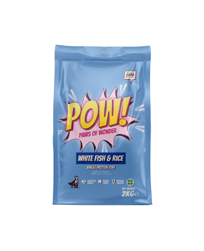 POW! Dog White Fish & Rice 2 kg