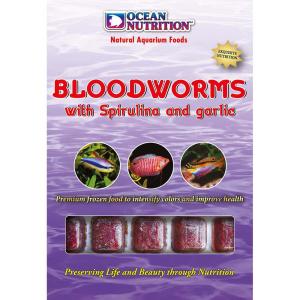 Bloodworms with Spirulina & Garlic - 100g - Ocean Nutrition