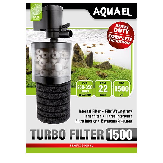 AQUAEL - Turbo Filtro 500 – 500 L/H - filtro interno