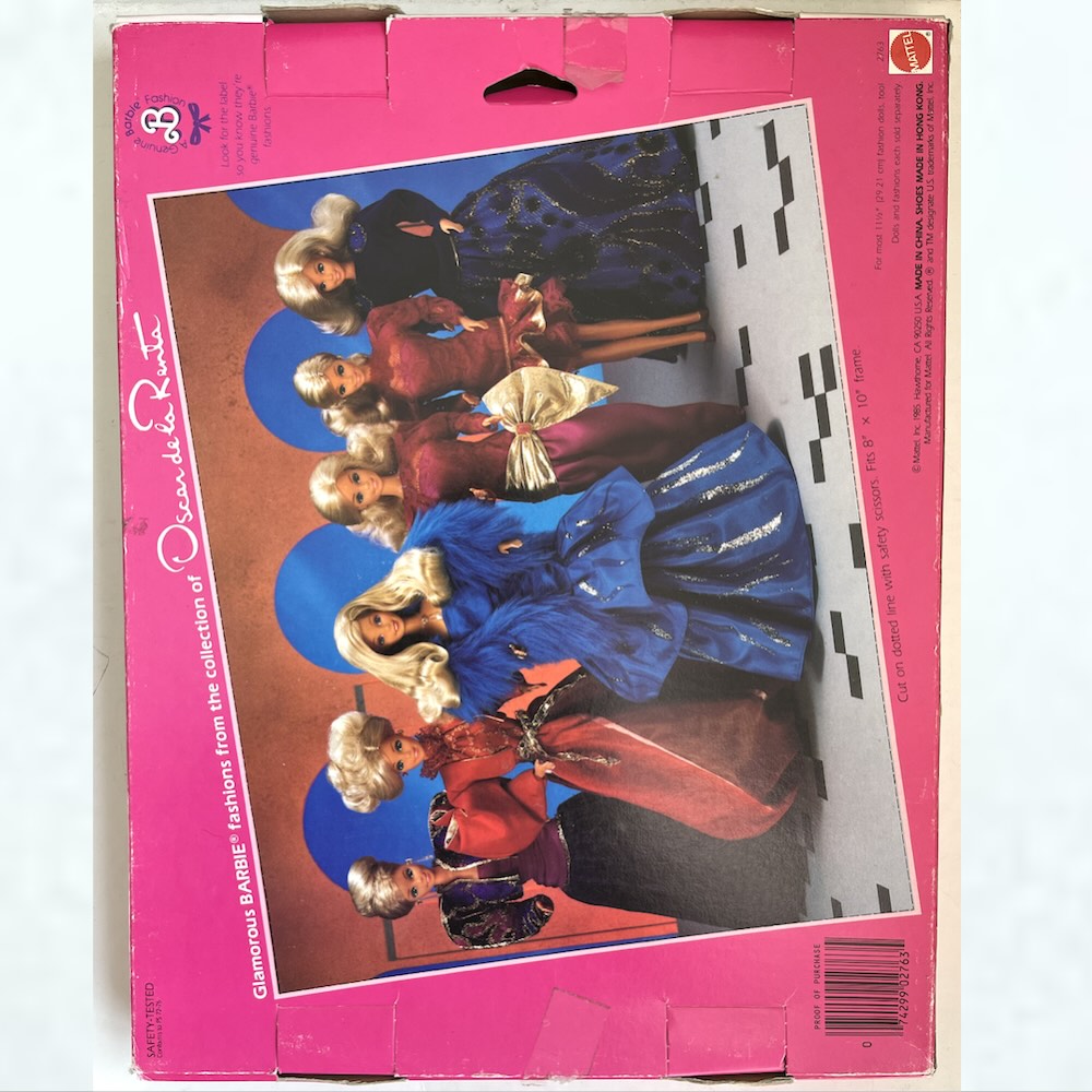 Barbie #2763 Oscar de la renta fr 1985 nrfb