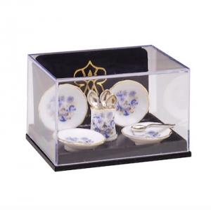Blue onion sopptallrikar bestick set
