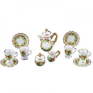 Julservis kaffeservis girlang 13 delar Reutter