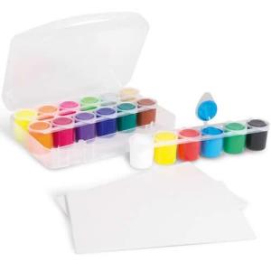 18 st Hobbyfärg Primo 25 ml + 2 pannåer