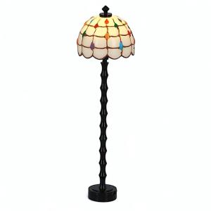 Golvlampa Tiffany-stil LED