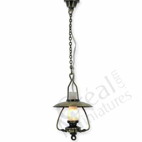 Lamp taklampa antique finish oil lamp EL