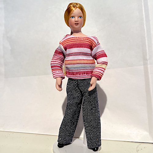 Mamma m tofs, kvinna m jeans, storasyster