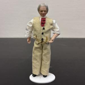 Herre morfar farfar avtagbar rutig kavaj