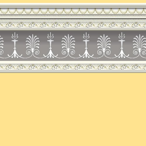 Tapet m stuckatur gul soft yellow