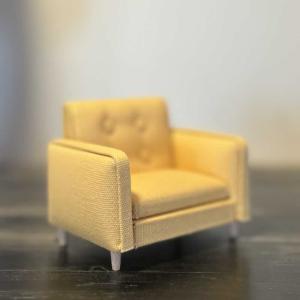 Fåtölj funkis gul