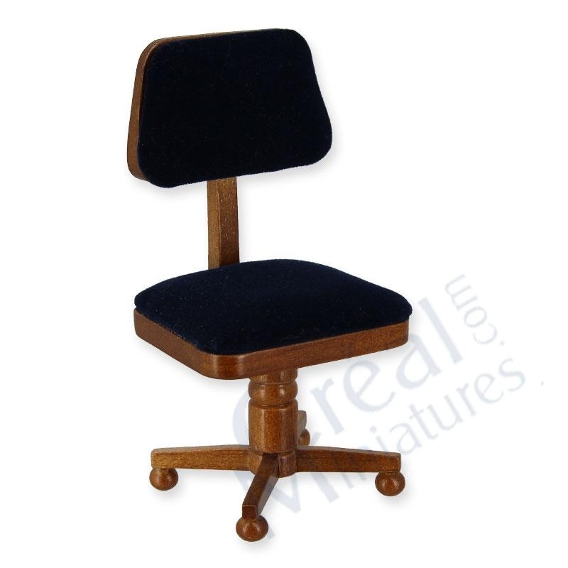 Kontorsstol brun svart