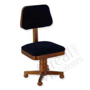 Kontorsstol brun svart