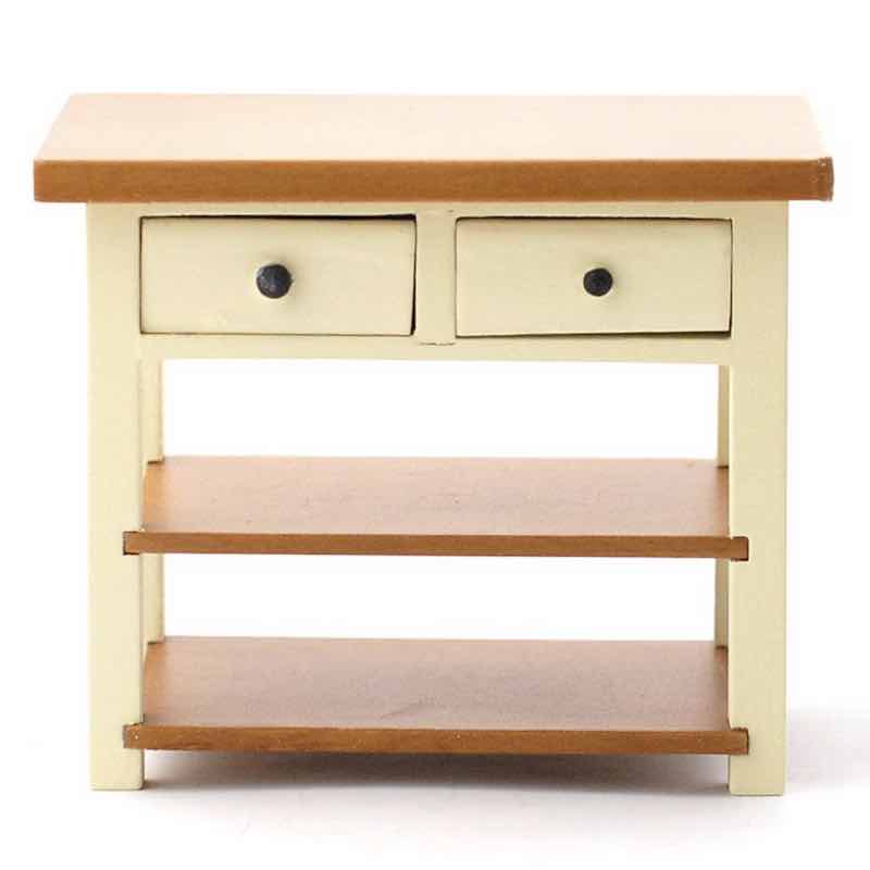 Köksbänk sidobänk creme shaker-stil