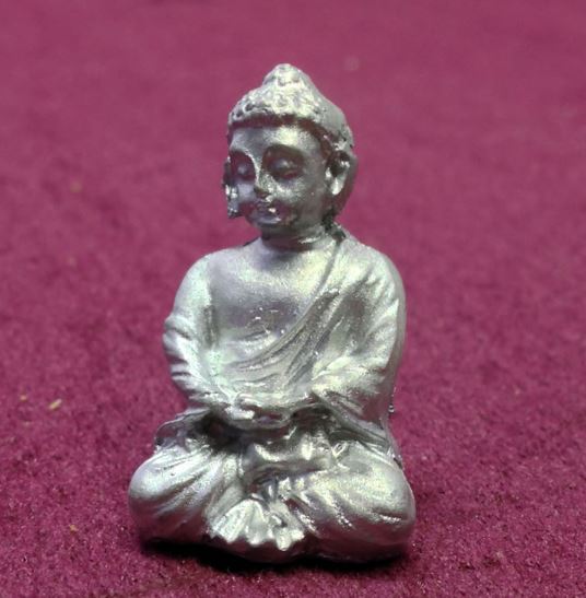 Buddha prydnadsfigur silver