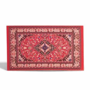Matta röd orientalisk 10x16 cm