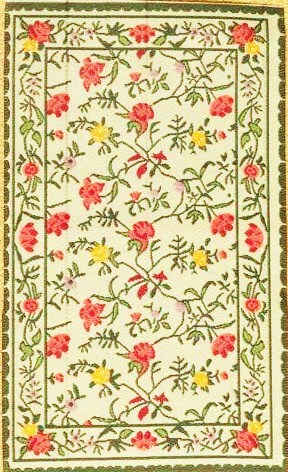 Matta pretty floral blommor 10x17 cm