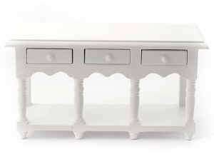 Bord sidobord skänk vit