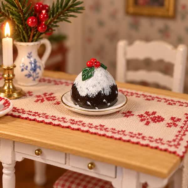 Christmas pudding, traditionell
