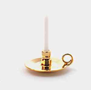 Ljusstake i mässing 1 ljus wee willie winkie candle