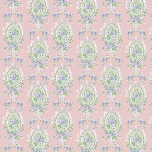 Tapet viktoriansk medaljong rosa cameo