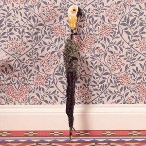 Paraply m papegojhuvud