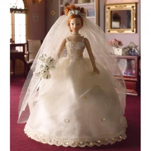 Mamma fru brud Naomi i brudklänning