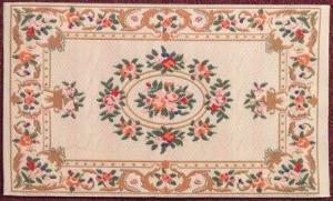 Matta Elegance blommönster ca 10x17 cm