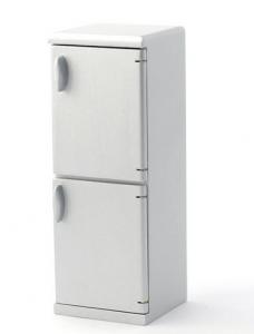 Kylskåp kyl/frys silver lyx modern