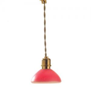 Lampa taklampa skomakarlampa rosa el