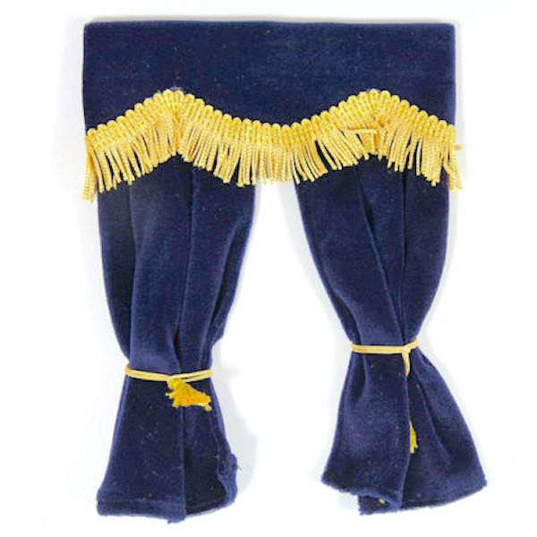 Gardin gardiner blå sammet