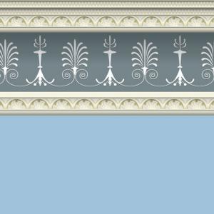 Tapet m stuckatur ljusblå georgian blue