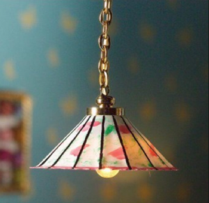 Taklampa Kina mönstrad EL