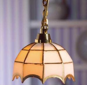 Lampa taklampa Tiffany vit EL