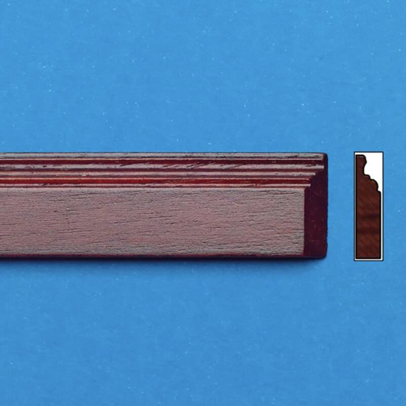 List golvlist mahogny 45 cm