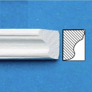 List vitmålad 45 cm