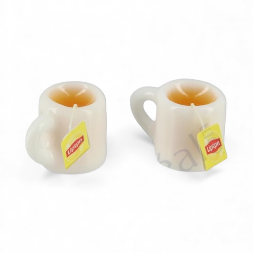 2 st tekoppar m te i Lipton tea