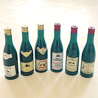 6 st vinflaskor champagne