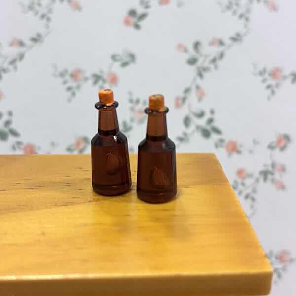 2 st flaskor olja vinäger dryck