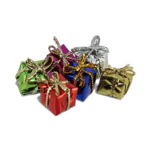 6 st presenter i glansigt papper 1x1 cm